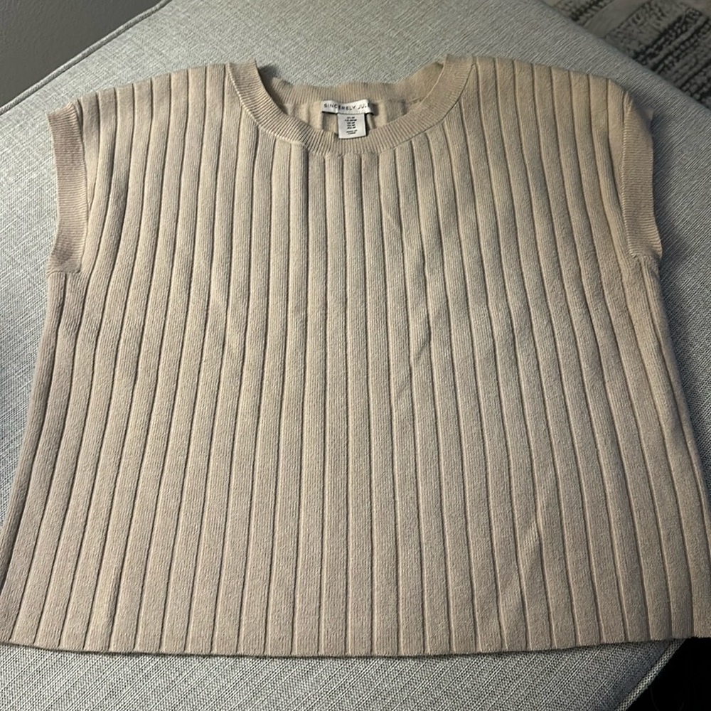 Oversized sweater vest